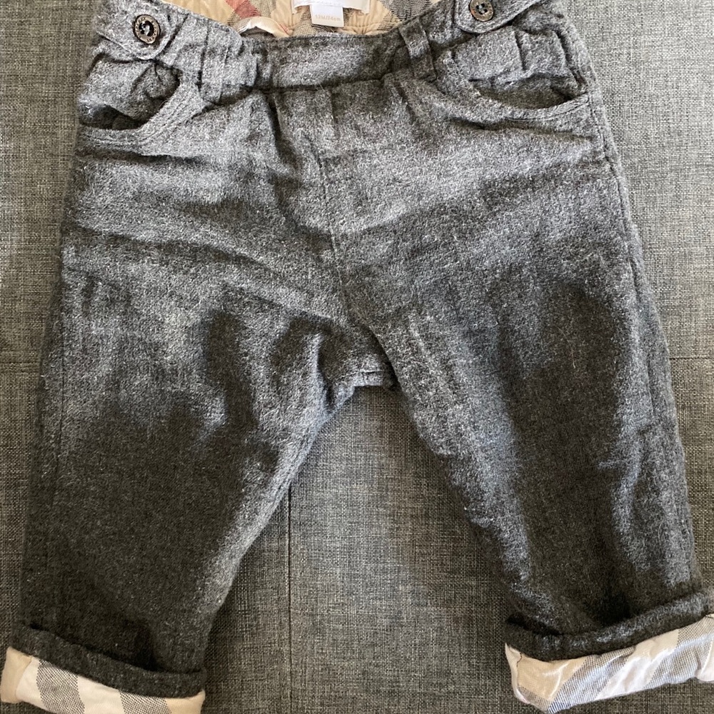 Burberry Baby Boy Grey Trousers